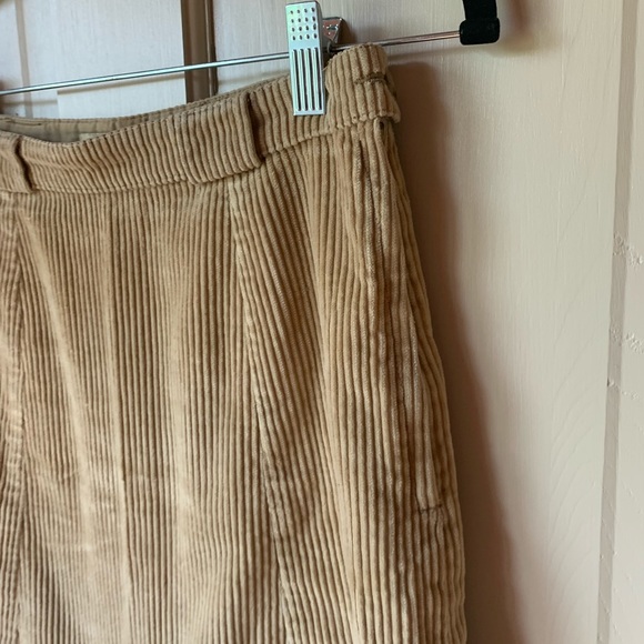 CORDUROY A LINE MINI SKIRT Y2K TAN - Picture 4 of 6